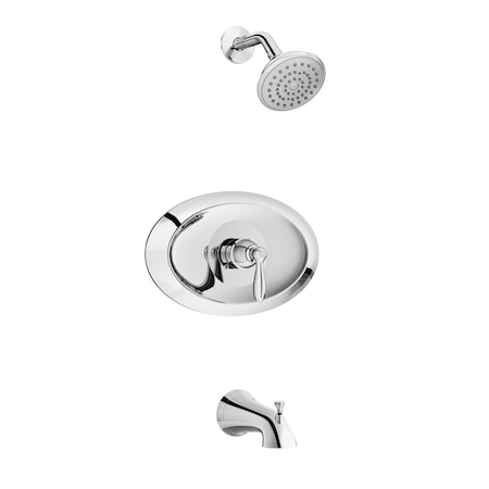 Proflo Tub and Shower Trim Package with 1.75 GPM Single Function Shower Head and Tub Spout PF7911GCP